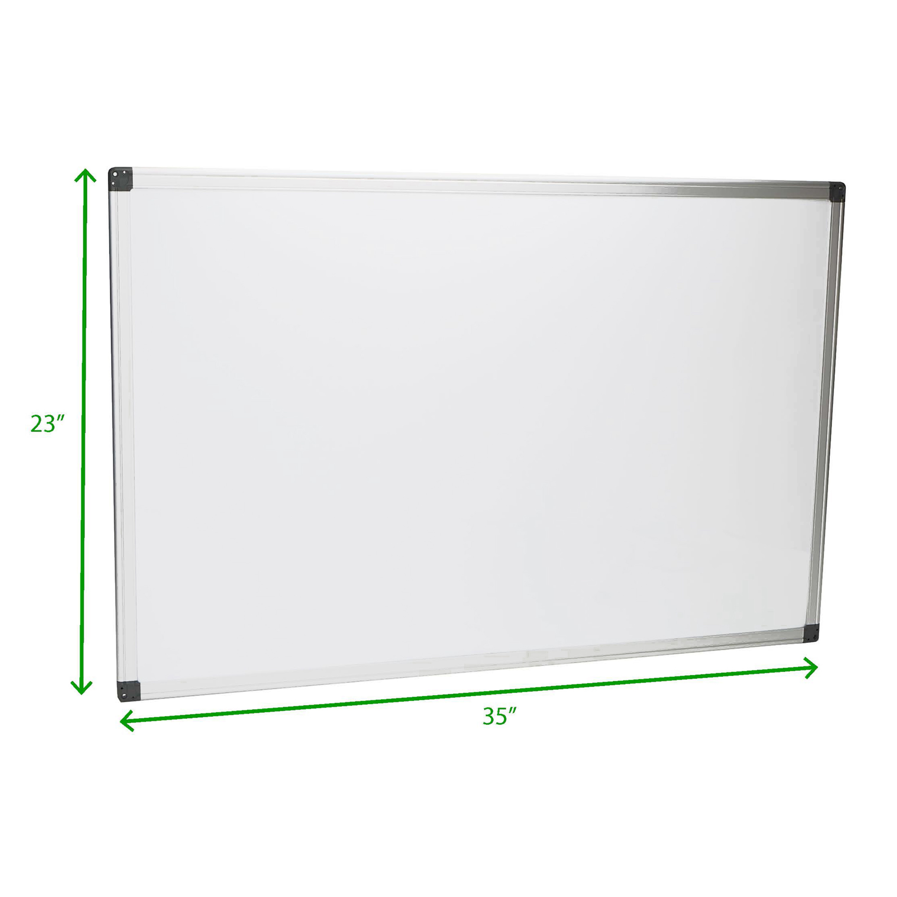Mind Reader Dry Erase Board with Marker Tray, Wall Mount Magnetic  Whiteboard, Home, Office, Classroom, 24x36, White